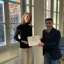 María Valeria Berros con Rodrigo Míguez Nuñez